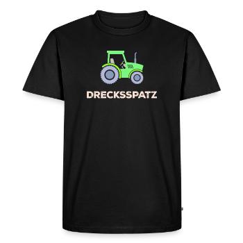 Commercial Vehicle Saying Tractor Country Life Farmer - Men's Premium Organic T-Shirt - black - Front - Nico (187cm)