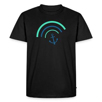 Ancre Allemagne du Nord Sailor Sailor Captain - T-shirt Premium bio Homme - noir - Devant - Nico (187cm)