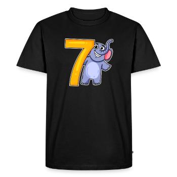 sept - 7 - T-shirt Premium bio Homme - noir - Devant - Nico (187cm)