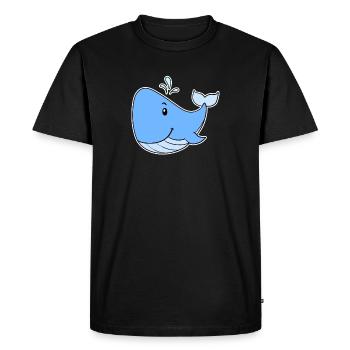 Baleine de mer - T-shirt Premium bio Homme - noir - Devant - Nico (187cm)