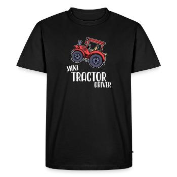 Déclaration du tracteur Ferme des jeunes agriculteurs biologiques - T-shirt Premium bio Homme - noir - Devant - Nico (187cm)