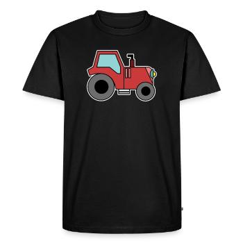 Country Life Tractor Farm Motor Vehicle Farmer - Men's Premium Organic T-Shirt - black - Front - Nico (187cm)