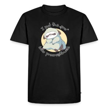 J’ai mis le Pro en paresseuse procrastination - T-shirt Premium bio Homme - noir - Devant - Nico (187cm)