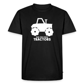 Déclaration de l’air du pays Tracteur Véhicule à moteur agricole - T-shirt Premium bio Homme - noir - Devant - Nico (187cm)