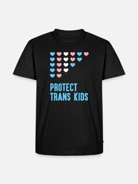 LGBT Pride Month - Protect Trans Kids - Men's Premium Organic T-Shirt - black
