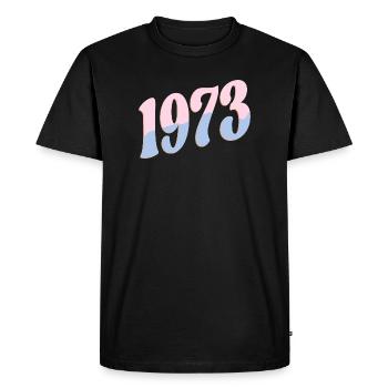 Cadeaux d’anniversaire 1973 Rétro - T-shirt Premium bio Homme - noir - Devant - Nico (187cm)