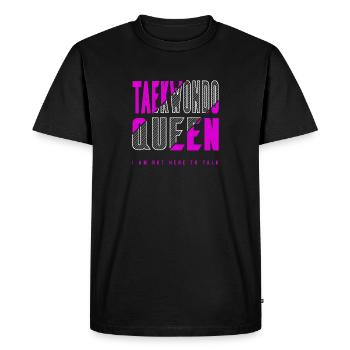 Reine du taekwondo - T-shirt Premium bio Homme - noir - Devant - Nico (187cm)