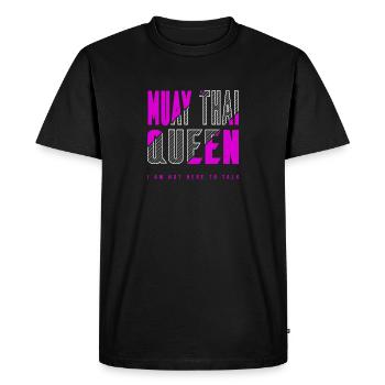 Muay Thai Queen - T-shirt Premium bio Homme - noir - Devant - Nico (187cm)