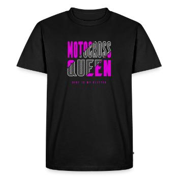 Reine du motocross - T-shirt Premium bio Homme - noir - Devant - Nico (187cm)