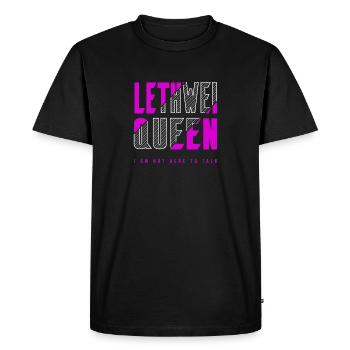 Lethwei Queen - Men's Premium Organic T-Shirt - black - Front - Nico (187cm)