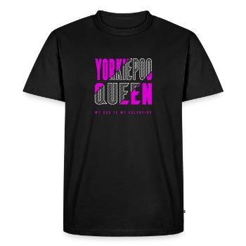 Reine Yorkiepoo - T-shirt Premium bio Homme - noir - Devant - Nico (187cm)