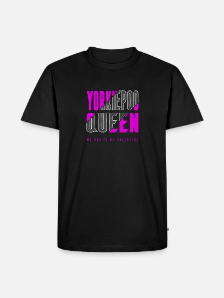 Yorkiepoo Queen - Men's Premium Organic T-Shirt - black