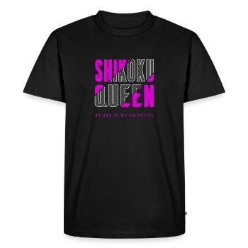Shikoku Queen - Men's Premium Organic T-Shirt - black - Front - Nico (187cm)