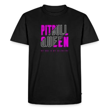Reine du pitbull - T-shirt Premium bio Homme - noir - Devant - Nico (187cm)