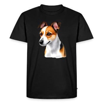 Jack Russell - T-shirt Premium bio Homme - noir - Devant - Nico (187cm)
