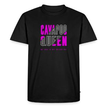 Reine de Cavapoo - T-shirt Premium bio Homme - noir - Devant - Nico (187cm)