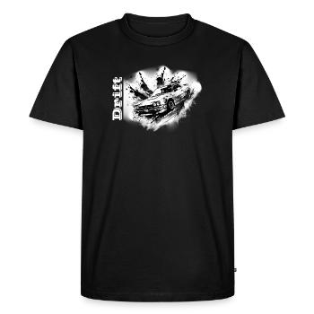 Dérive blanche - T-shirt Premium bio Homme - noir - Devant - Nico (187cm)