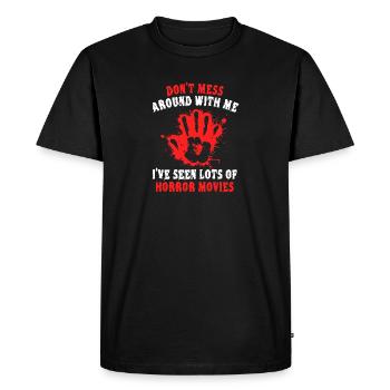 Movies Movie Night Statement Watch Movie Cineaste - Men's Premium Organic T-Shirt - black - Front - Nico (187cm)