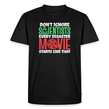 Cinéma Films Cinéma Films Déclaration Soirée DVD - T-shirt Premium bio Homme - noir - Devant - Nico (187cm)