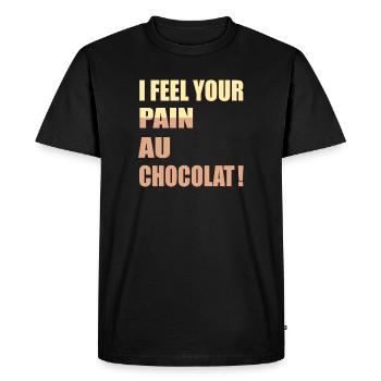 Chocolate rolls France England - Men's Premium Organic T-Shirt - black - Front - Nico (187cm)