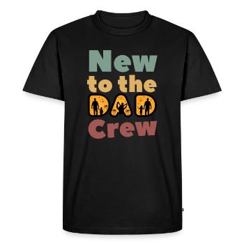 Nouveau dans l’équipe de papa - T-shirt Premium bio Homme - noir - Devant - Nico (187cm)