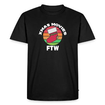 Cinéma en streaming Films Cineaste Soirée cinéma - T-shirt Premium bio Homme - noir - Devant - Nico (187cm)