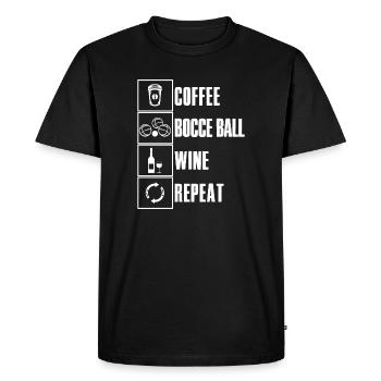 Bocce Saying Bocce Ball with Jack Bocci Game Bocce - Men's Premium Organic T-Shirt - black - Front - Nico (187cm)