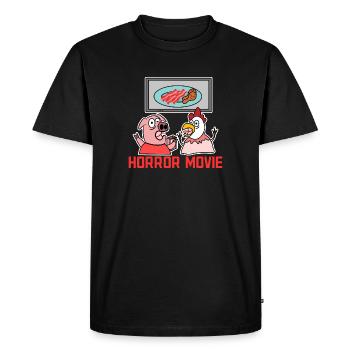 Cinéma Films Déclaration Cinéma Night Cinéma Streaming - T-shirt Premium bio Homme - noir - Devant - Nico (187cm)
