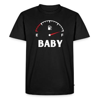 Mommy daddy baby match t shirt - T-shirt Premium bio Homme - noir - Devant - Nico (187cm)