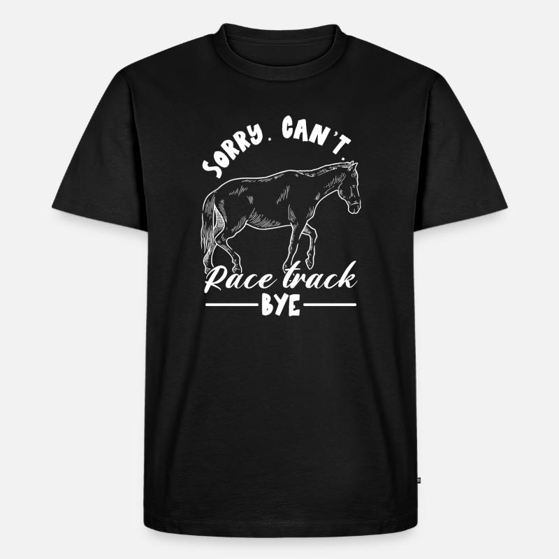Pferde Design - Männer Premium Bio T-Shirt - Schwarz