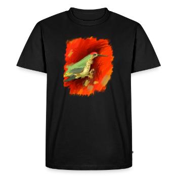 Gift in Red and Green, great, high quality - Men's Premium Organic T-Shirt - black - Front - Nico (187cm)