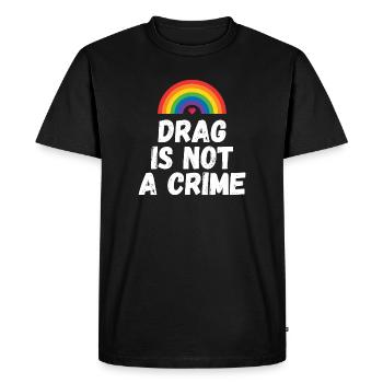 La drague n’est pas un crime - T-shirt Premium bio Homme - noir - Devant - Nico (187cm)