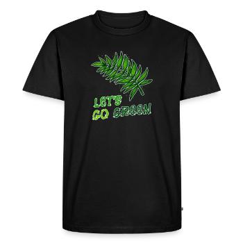 Environmentalists Mother Earth Nature Statement Environment - Men's Premium Organic T-Shirt - black - Front - Nico (187cm)