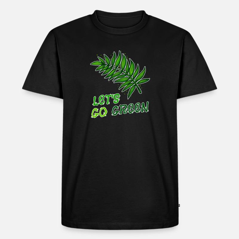 Umweltschützer Mutter Erde Natur Statement Umwelt - Männer Premium Bio T-Shirt - Schwarz