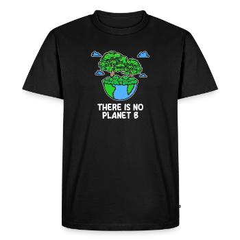 Mother Earth Planet Statement Tree Conservation - Men's Premium Organic T-Shirt - black - Front - Nico (187cm)