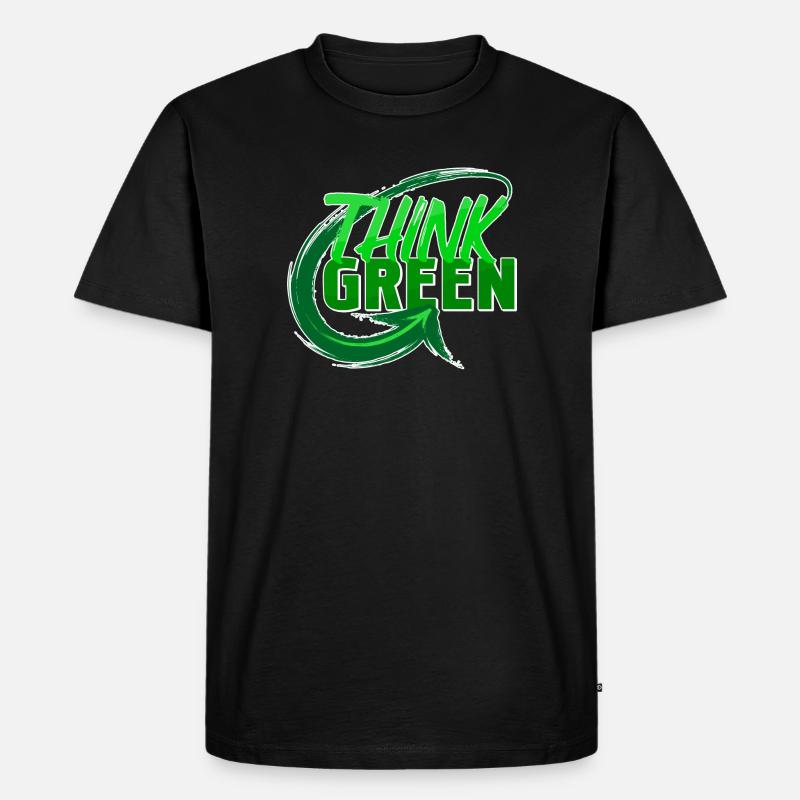 Umwelt Umweltschützer Statement Erde Mutter Natur - Männer Premium Bio T-Shirt - Schwarz