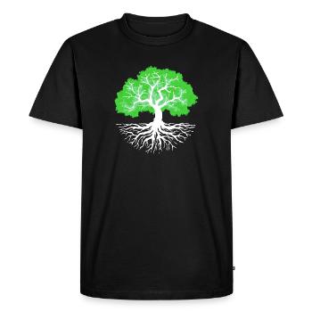 Nature Conservation Tree Nature Earth Environment Environmental Protection - Men's Premium Organic T-Shirt - black - Front - Nico (187cm)