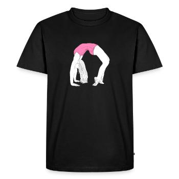 Pont de la danse acrobatique - T-shirt Premium bio Homme - noir - Devant - Nico (187cm)
