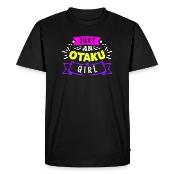 Otaku Manga Anime Déclaration Coeur Fille Japonaise - T-shirt Premium bio Homme - noir - Devant - Nico (187cm)