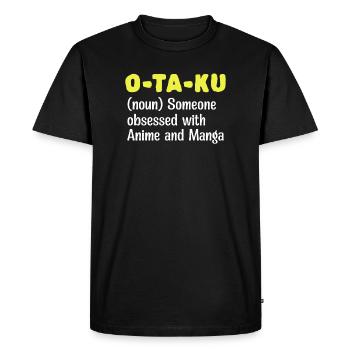Manga Comic Anime Déclaration Japonaise Otaku - T-shirt Premium bio Homme - noir - Devant - Nico (187cm)