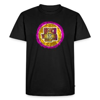 Ibiza Beach Vibes - Men's Premium Organic T-Shirt - black - Front - Nico (187cm)