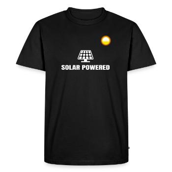 Solar Powered Solar Solar Solar Panel Power - Men's Premium Organic T-Shirt - black - Front - Nico (187cm)