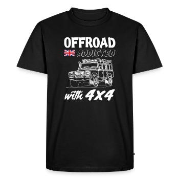 Landy Accro au tout-terrain - T-shirt Premium bio Homme - noir - Devant - Nico (187cm)