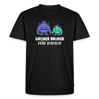 Bro Big Brother Statement Sibling Love - Men's Premium Organic T-Shirt - black - Front - Nico (187cm)