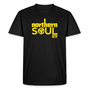 Northern Soul KTF - Retro 1960s Music - Men's Premium Organic T-Shirt - black - Front - Nico (187cm)