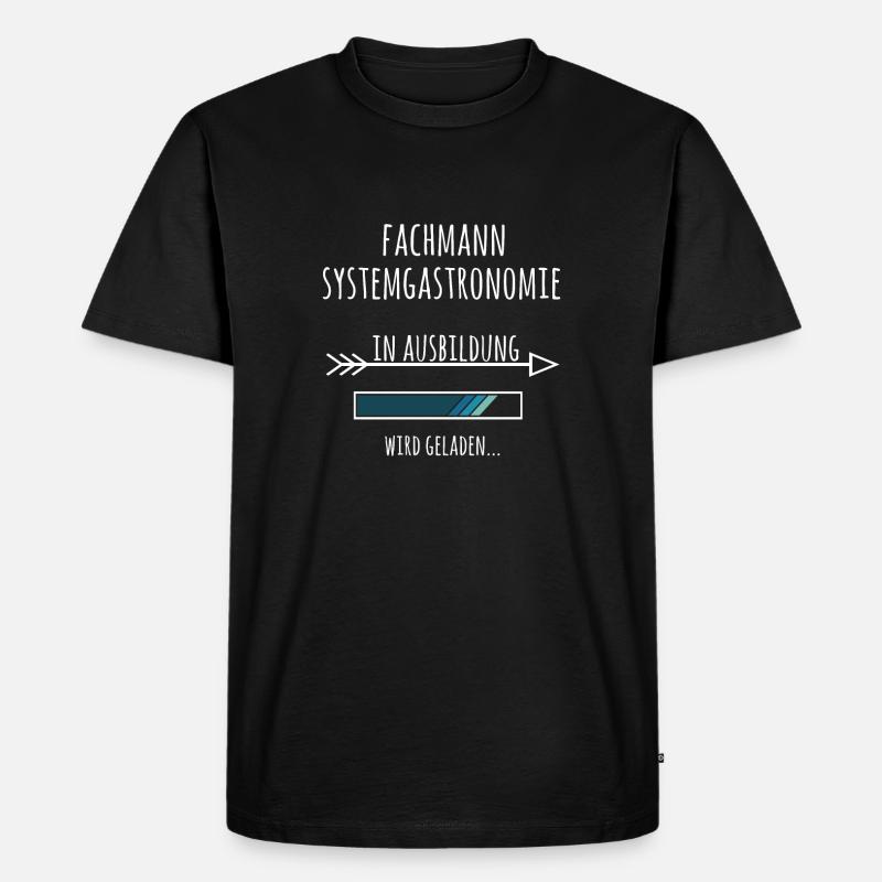 Fachmann Systemgastronomie Ausbildung Beruf - Männer Premium Bio T-Shirt - Schwarz