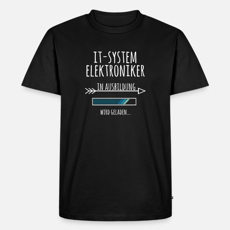 IT-Systemelektroniker Ausbildung Beruf Geschenk - Männer Premium Bio T-Shirt - Schwarz