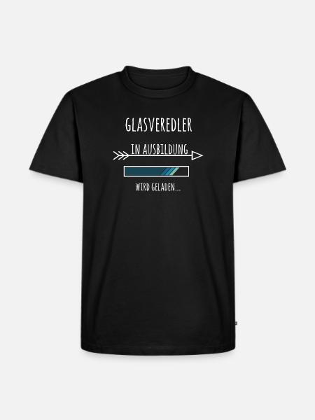 Glasveredler Ausbildung Beruf Geschenk - Männer Premium Bio T-Shirt - Schwarz