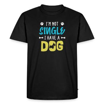 Déclaration de chien Animal préféré Animaux de compagnie Animaux - T-shirt Premium bio Homme - noir - Devant - Nico (187cm)