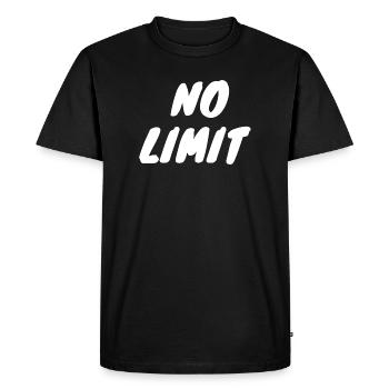 no limit - T-shirt Premium bio Homme - noir - Devant - Nico (187cm)